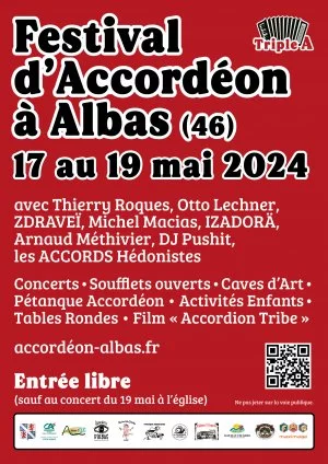 Affiche Festival International d'Accordéon à Albas (46)