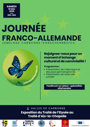 Affiche Le Joli Mois de l'Europe s'expose au Comité de Jumelage de Carbonne (31)