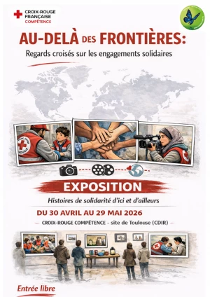 Affiche Au-delà des frontières : Regards croisés sur les engagements solidaires 