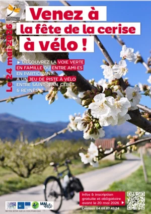 Affiche Venez à la Fête de la Cerise à vélo !