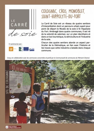 Affiche Inauguration sentiers d'interprétation "LE CARRE de soie"