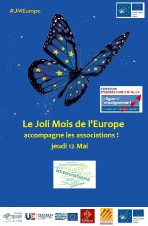 Affiche Le Joli Mois de l'Europe accompagne les associations!
