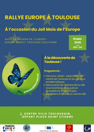 Affiche Rallye européen dans Toulouse