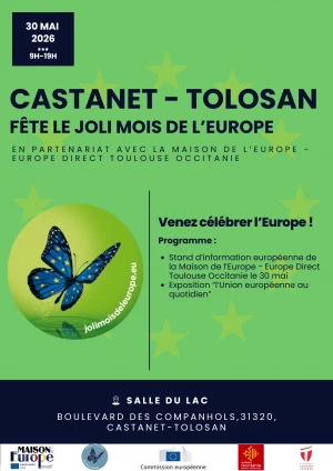 Affiche Fête de l'Europe à Castanet-Tolosan