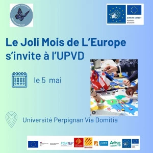 Affiche Le Joli Mois de l'Europe s'invite à l'UPVD!