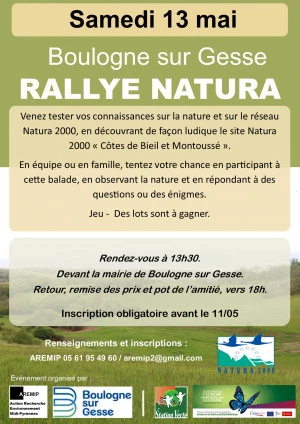 Affiche Rallye Natura