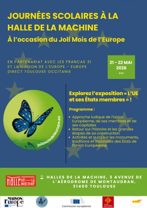 Affiche Journées Scolaires aux Halles de la Machine