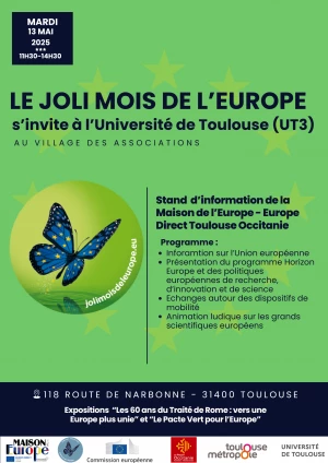 Affiche Le Joli Mois de l'Europe s'invite à l'Université de Toulouse (Paul Sabatier) (31)