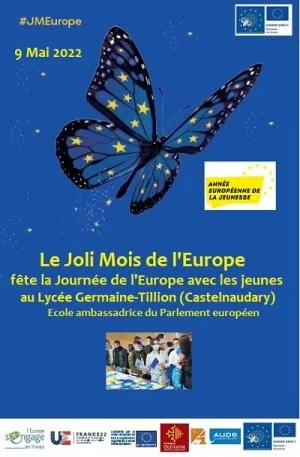 Affiche Fêtons le Joli Mois de l'Europe avec les jeunes!