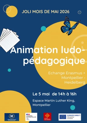 Affiche Animations pédagogiques Erasmus + 
