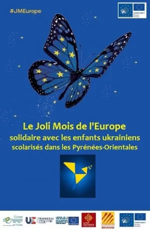Affiche Le Joli Mois de l'Europe solidaire avec les enfants ukrainiens