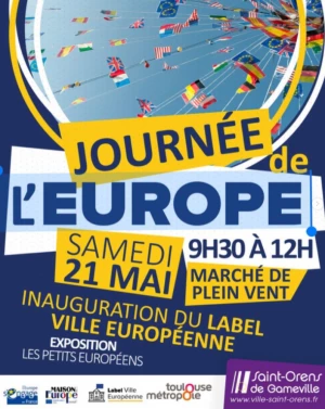 Affiche Journée de l'Europe à Saint-Orens