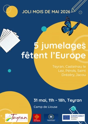 Affiche 5 jumelages fêtent l'Europe