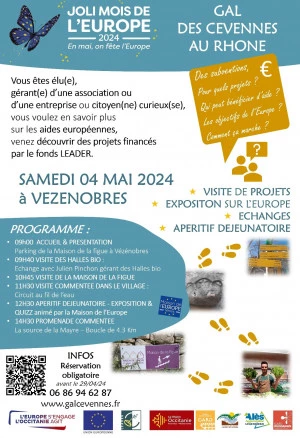 Affiche Visites de projets LEADER à Vézénobres