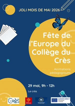 Affiche Fête de l'Europe du collège du Crès