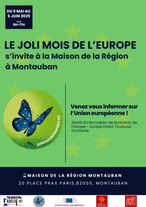 Affiche Le Joli Mois de l'Europe s'invite à la Maison de la Région à Montauban (82)