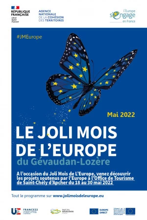 Affiche Exposition - Portraits des porteurs de projets soutenus par l'Europe sur le territoire Gévaudan-Lozère