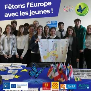 Affiche Fêtons l'Europe avec les jeunes!