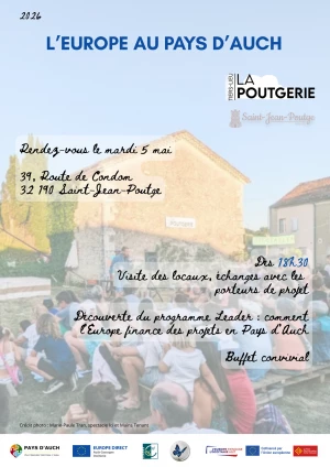 Affiche Soirée d'échanges au cœur de l'Europe locale