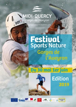 Affiche Festival Sports Nature - Gorges de l'aveyron