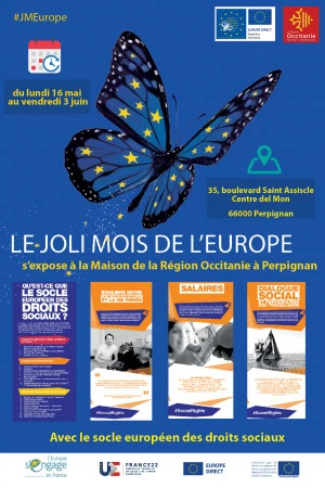 Affiche Le Joli Mois de l'Europe s'expose à la Maison de la Région Occitanie à Perpignan !