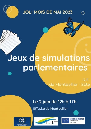 Affiche Jeux de simulations parlementaires